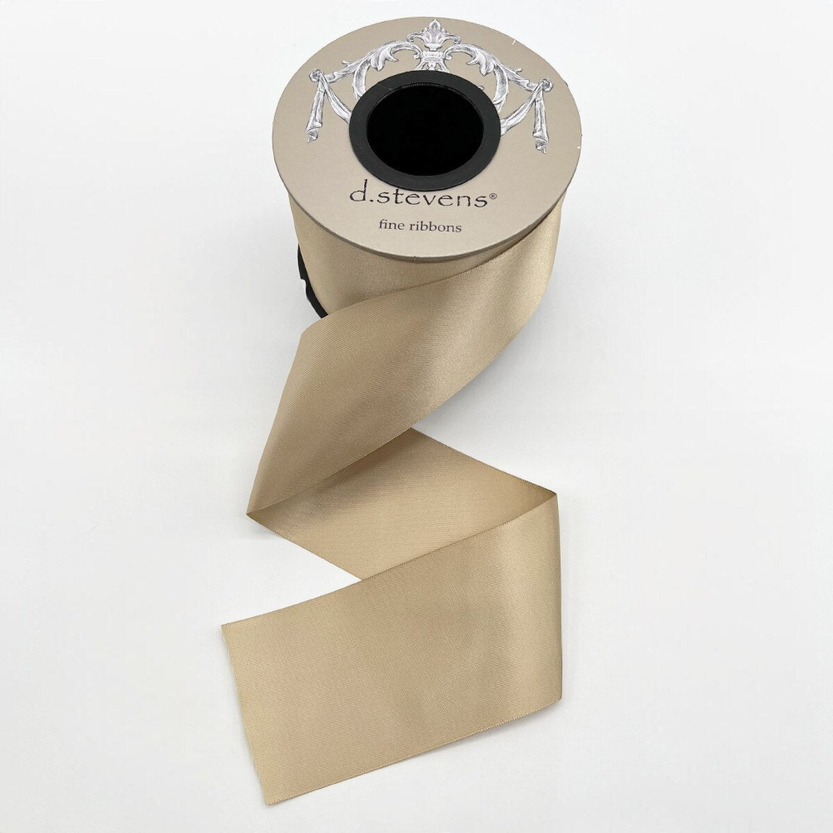 Luxe Satin Ribbon Latte 2.5" x 25 Yds