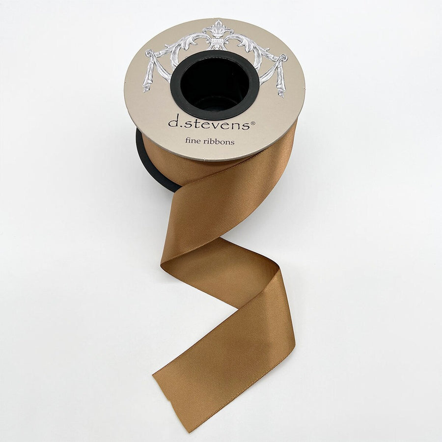 Golden Brown Satin Ribbon 1.5 Inch x 25 Yards