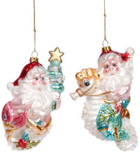 Santa Under the Sea Ornament, Assortment of 2 - 5 Inches