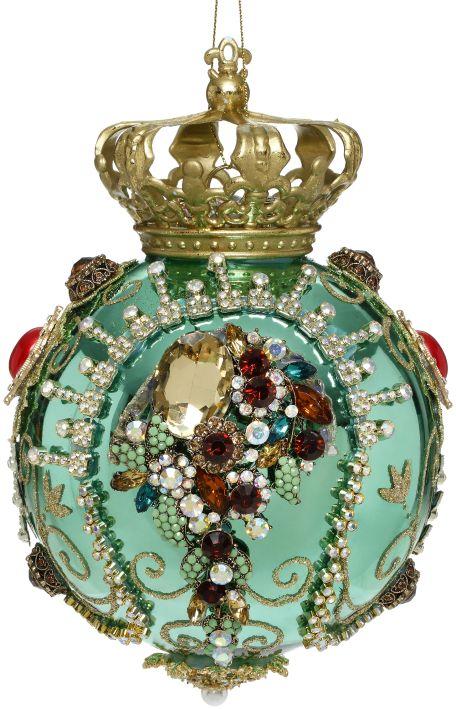 Crown Jewels Ornament, Turquoise - 7 Inches