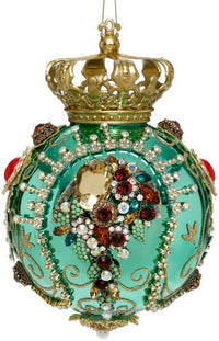 Crown Jewels Ornament, Turquoise - 7 Inches
