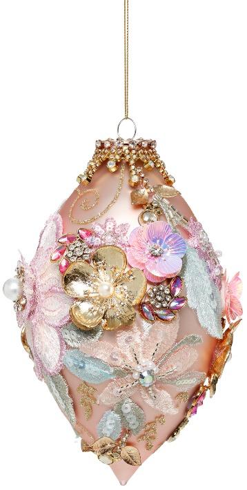 Kings Jewel Finial Ornament, Pink - 8 Inches