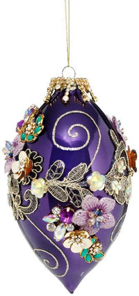 Kings Jewel Finial Ornament, Purple - 8 Inches