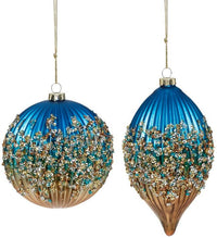 Jeweled Cascade Ornament, Box of 6  4-5 Inches
