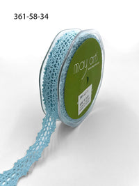 5/8 Inch Crochet Ribbon – 361-58-34 Light Blue