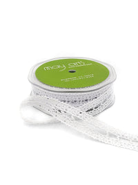 7/8 Inch Crochet Ribbon – 361-78-01 WHITE
