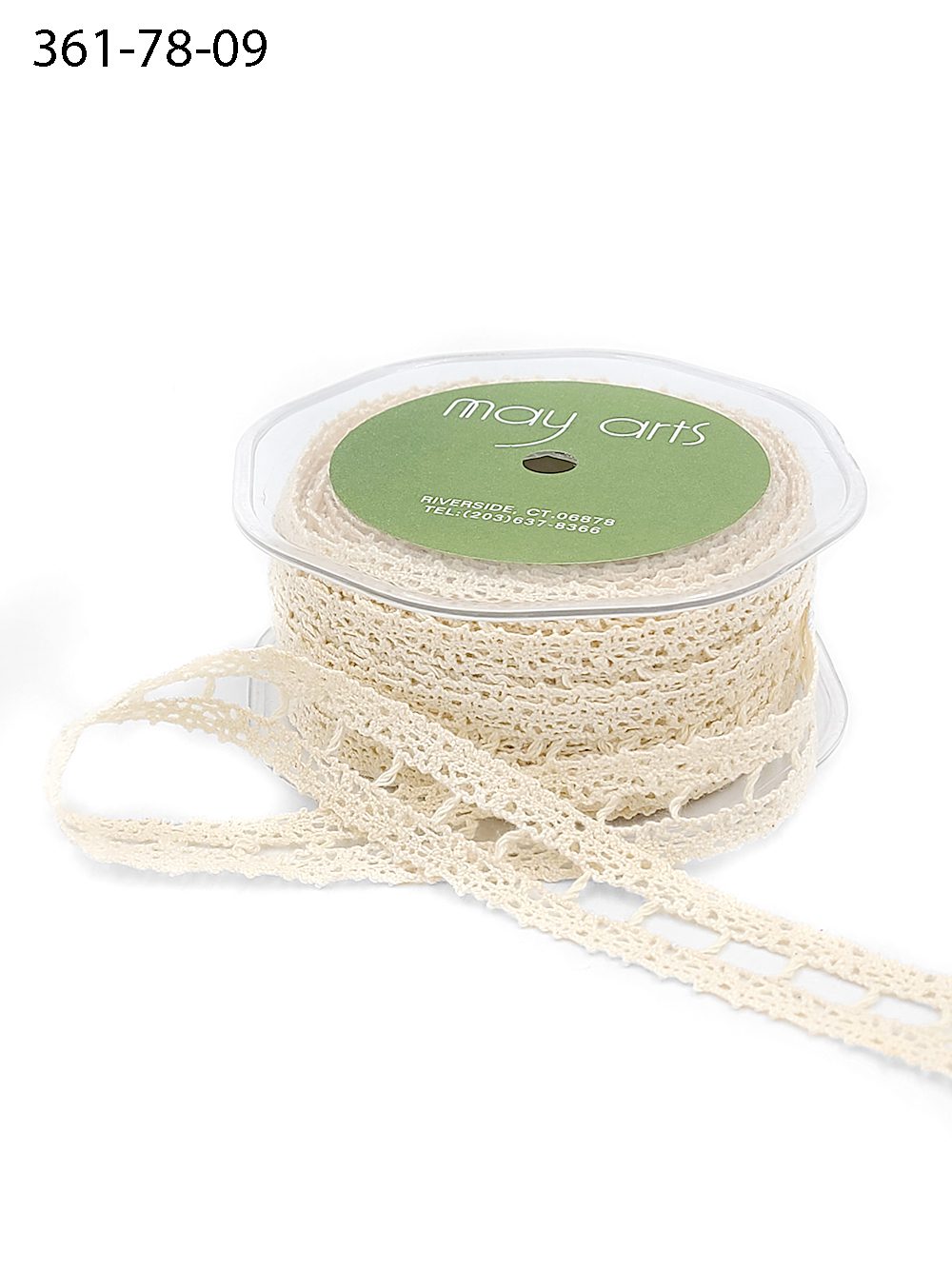 7/8 Inch Crochet Ribbon – 361-78-09 IVORY