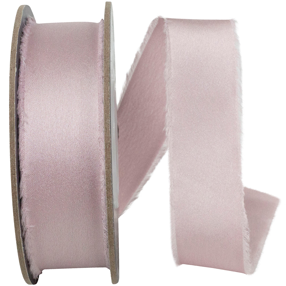 Antique 1 Inch Frayed Edge Silk Touch Ribbon for Wreaths & Bows