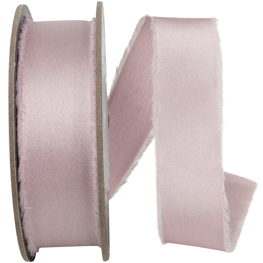 Antique 1 Inch Frayed Edge Silk Touch Ribbon for Wreaths & Bows