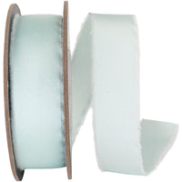 Crystaline 1 Inch Frayed Edge Silk Touch Ribbon for Wreaths & Bows