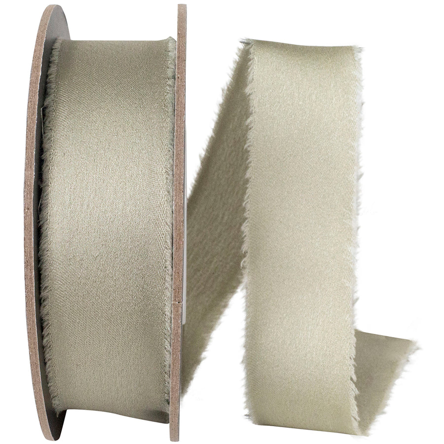 Spring 1 Inch Frayed Edge Silk Touch Ribbon for Wreaths & Bows