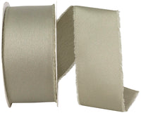 Spring 1-1 2 Inch Frayed Edge Silk Touch Ribbon for Wreaths & Bows