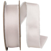 Sideshow 1 Inch Frayed Edge Silk Touch Ribbon for Wreaths & Bows
