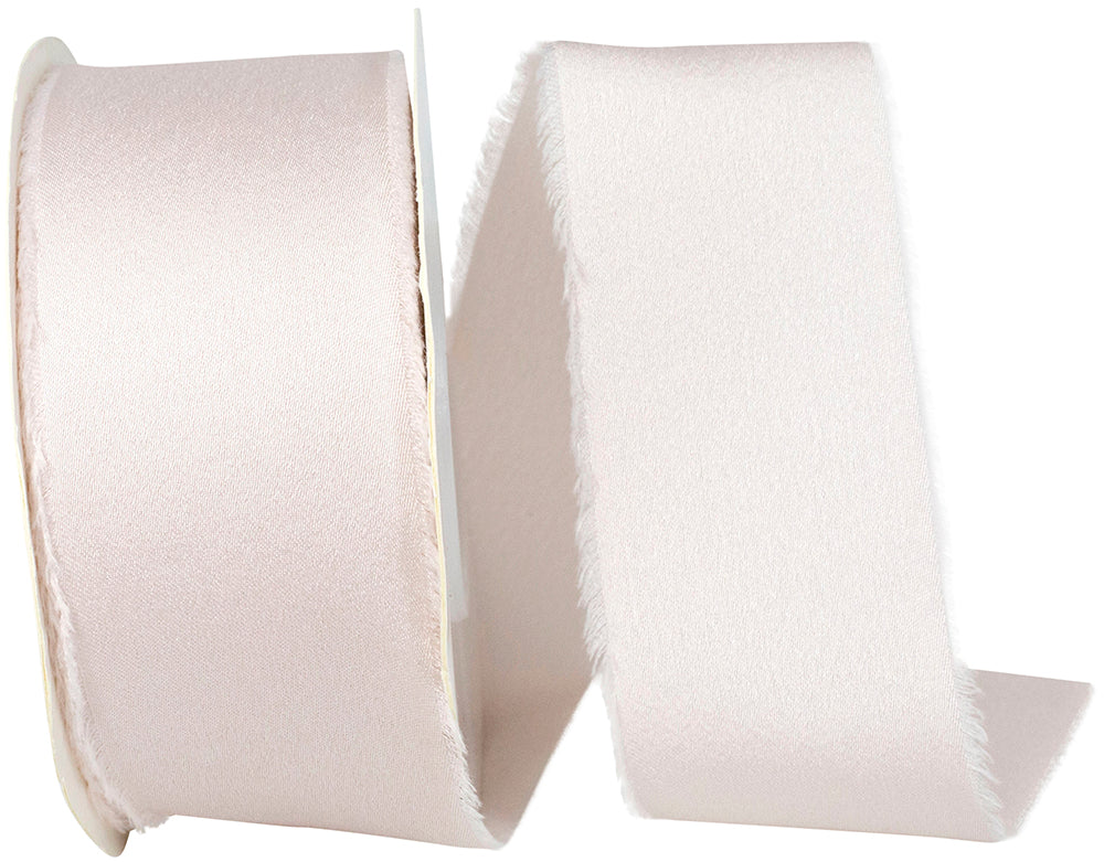 Sideshow 1-1 2 Inch Frayed Edge Silk Touch Ribbon for Wreaths & Bows