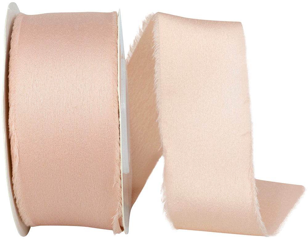 Petal 1-1 2 Inch Frayed Edge Silk Touch Ribbon for Wreaths & Bows