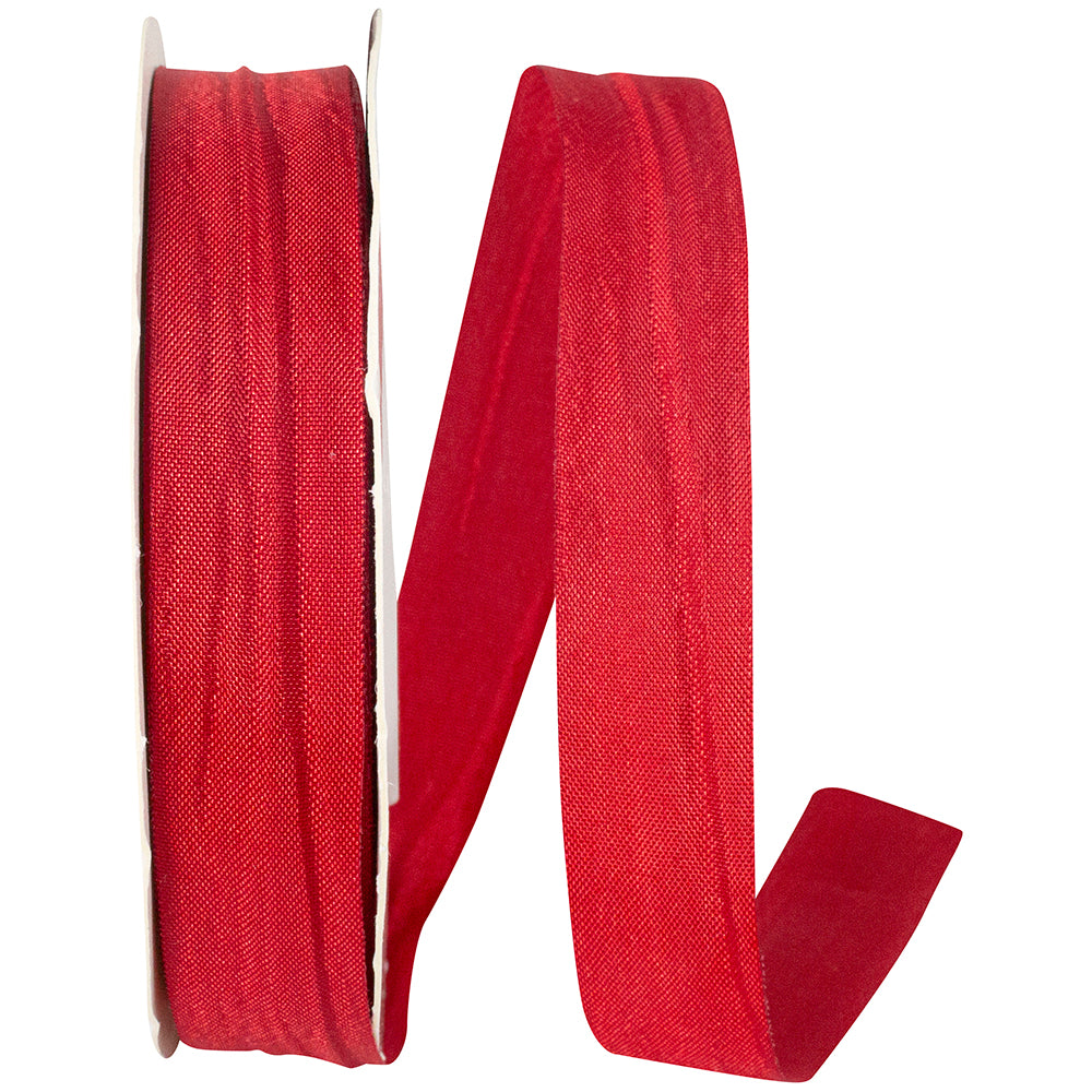 Red 5 8 Inch Crinkle Iridescence Ribbon for Wreaths & Bows