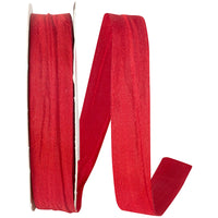 Red 5 8 Inch Crinkle Iridescence Ribbon for Wreaths & Bows