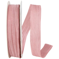 Mauve 5 8 Inch Crinkle Iridescence Ribbon for Wreaths & Bows