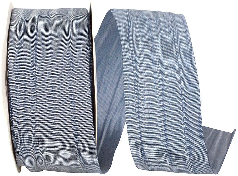 Bluestone 1-1 2 Inch Crinkle Iridescence Ribbon for Wreaths & Bows