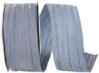 Bluestone 1-1 2 Inch Crinkle Iridescence Ribbon for Wreaths & Bows