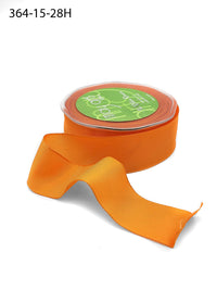 1.5 Inch Taffeta Ribbon with Wired Edge – 364-15-28H ORANGE