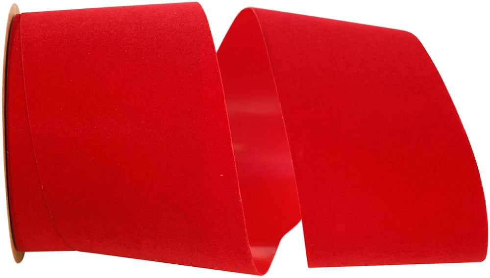 Holiday Velvet Outdoor Ribbon 4 Inch Polypro 25 Yards