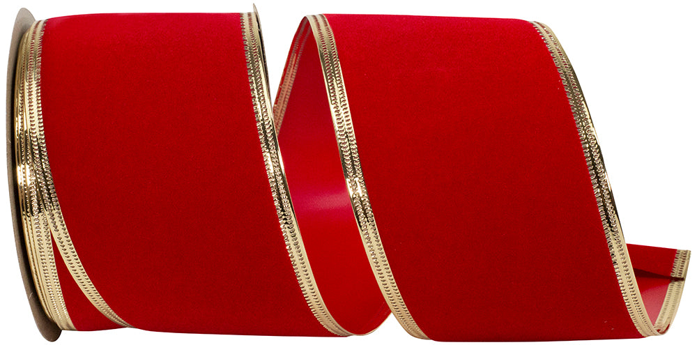 Velvet Polypro Wired Edge Ribbon 2-1/2 Inch Medium 10Yds