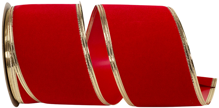 Velvet Polypro Wired Edge Ribbon 2-1/2 Inch Medium 10Yds