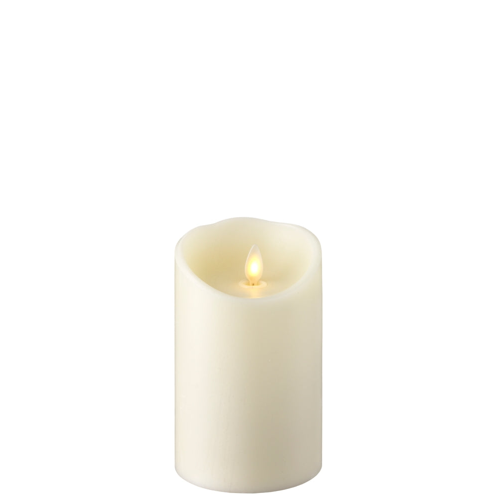*SB** 3.5" x 5" Push Flame Ivory Pillar Candle