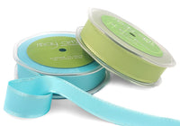 1 Inch Grosgrain Ribbon with Woven Satin Edge