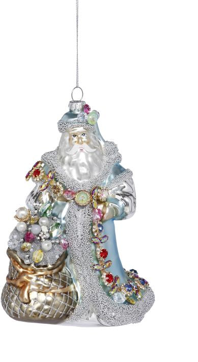 Night Before Christmas Santa Ornament - 8 Inches