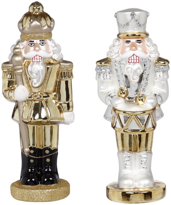 Nutcracker Band Ornament, Assortment of 2 - 9 to 10 Inches