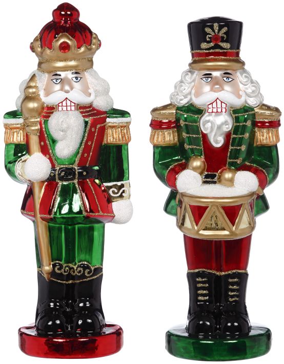 Nutcracker Band Ornament, Assortment of 2 - 9 to 10 Inches