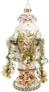 Jeweled Santa Ornament - 9 Inches