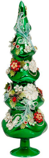 Jeweled Tree, Green, Large - 17 Inches