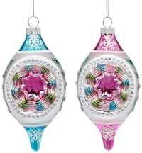 Vintage Reflector Ornament, Box of 6 - 6.5 Inches
