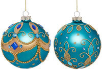 Gold Swirl Drop Ornament, Box of 6 - 4 Inches