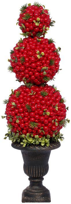 Triple Ball Berry Topiary - 23 Inches