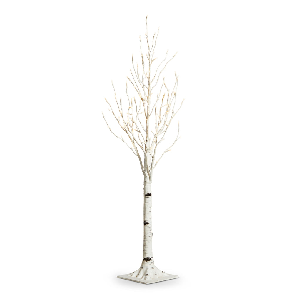 3.5' Lighted Birch Tree in White
