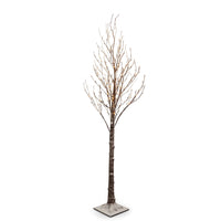 7' Lighted Snowy Tree