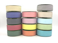 1.5 Inch Twill Chevron Stripe Ribbon with Woven Edge