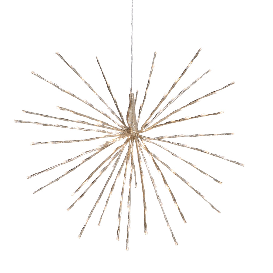 28" Champagne Starburst with 180 Warm White Lights and