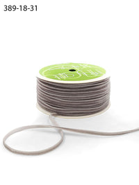 1/8 inch Velvet String Cord Ribbon with Woven Edge – 389-18-31 SILVER