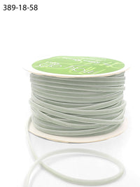 1/8 inch Velvet String Cord Ribbon with Woven Edge – 389-18-58 JADITE GREEN (NEW)