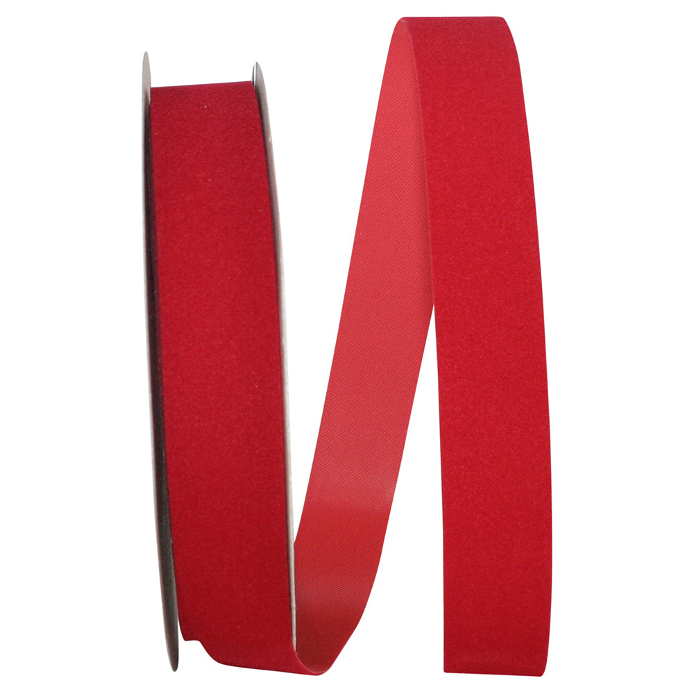 Red Velvet Outdoor Ribbon 7/8 Inch 25 Yards Made In The Usa