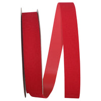 Red Velvet Outdoor Ribbon 7/8 Inch 25Yds Made In The Usa