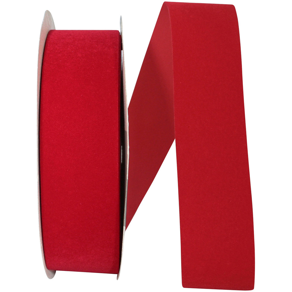 Red Velvet Ribbon 1-3/8 Inch Outdoor Duro for Wreaths