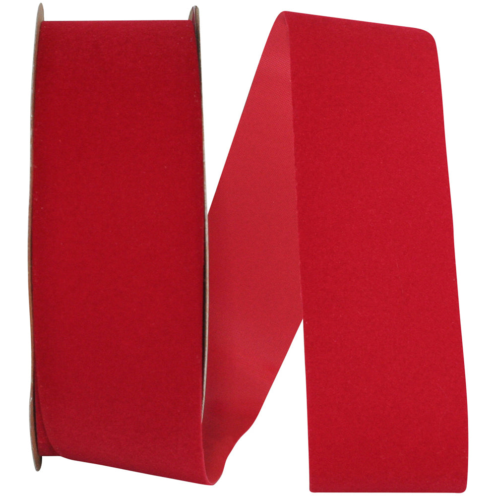 Red Velvet Ribbon 1-7/8 Inch for Wreaths and Bows