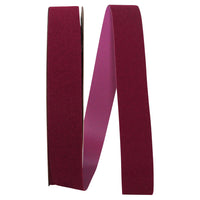 Burgundy Velvet Outdoor Ribbon 7/8 Inch for Wreaths