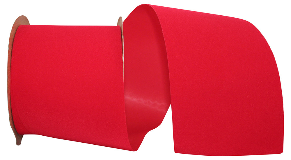 Hot Pink 4 Inch Velvet Ribbon for Wreaths and Bows